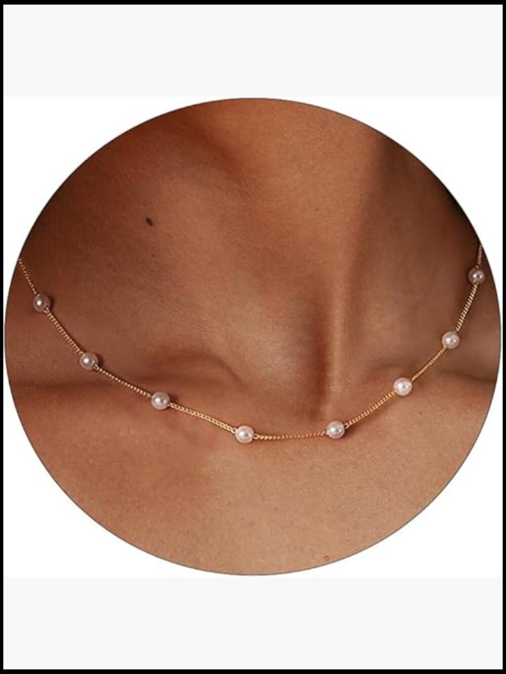 Dainty Pearl Necklace Choker Gold Silver Plated Elegant Gift Boxed Tiny Pearls